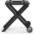 Support pliable pour BBQ à bois Ninja XSKSTAND, compatible avec les barbecues à bois Ninja (série OG700), avec porte-ustensiles latéral pliable, résistant aux intempéries et de couleur noire.