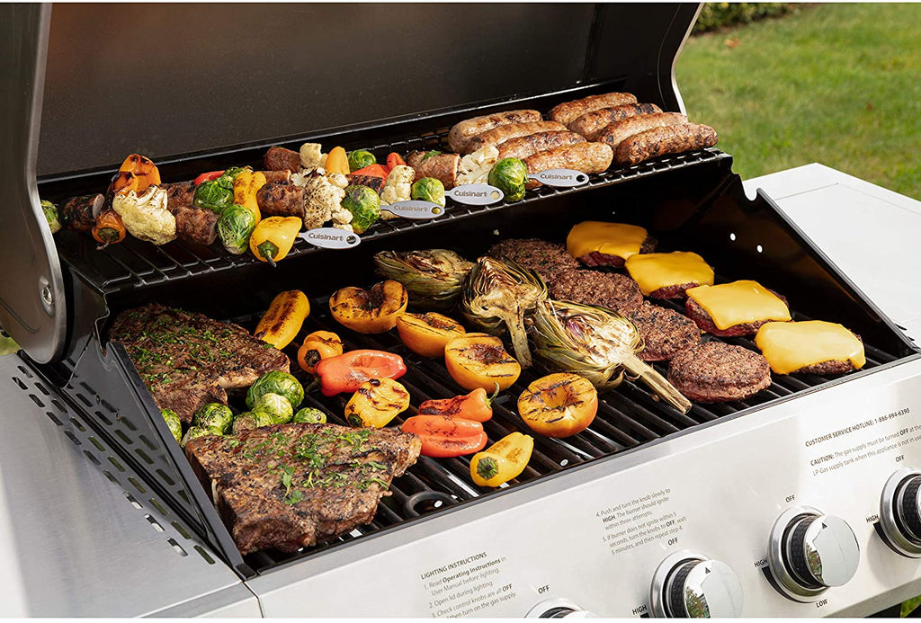 Gril à gaz à cinq brûleurs latéraux Cuisinart CGG-8500