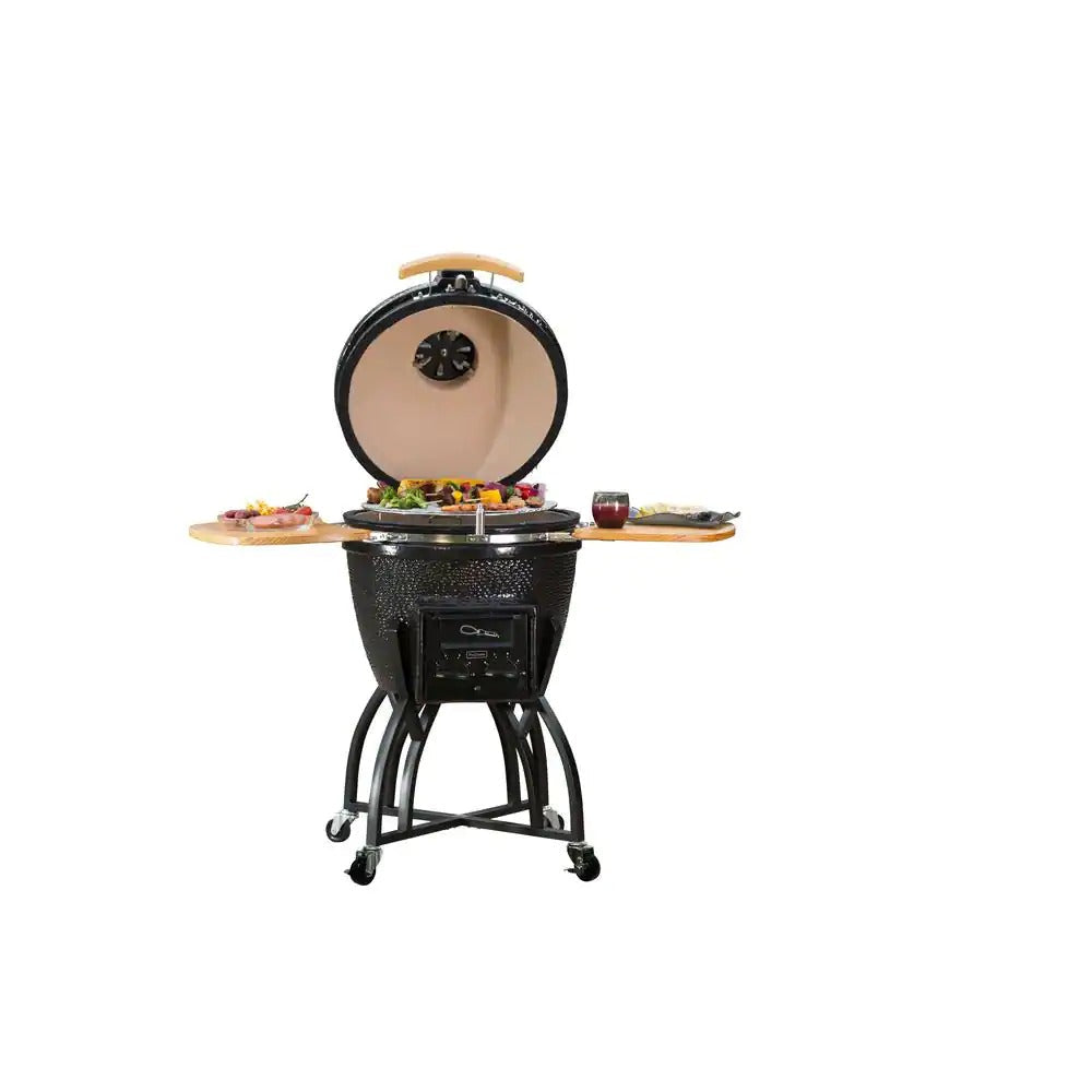 BBQ Kamado Pro en céramique à charbon de bois de 56 cm (22 po) avec couvercle