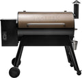 BBQ et fumoir électrique à granulés de bois Traeger Grills Pro 34, couleur bronze, surface de cuisson de 884 pouces carrés, température maximale de 450 degrés, sonde à viande, fonction BBQ 6 en 1