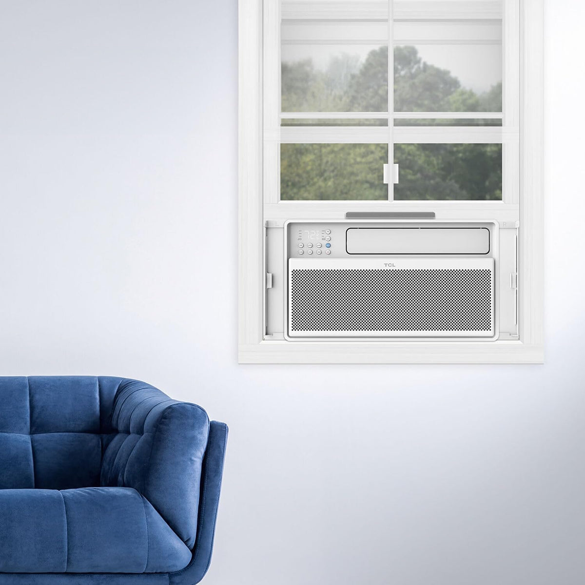 Climatiseur de fenêtre intelligent TCL série Q de 12 000 BTU, 115 V, pour pièces jusqu'à 51 m², ultra-silencieux, 38 % d'économie d'énergie, installation facile, fenêtre ouvrable, compatible avec Alexa et Google Assistant