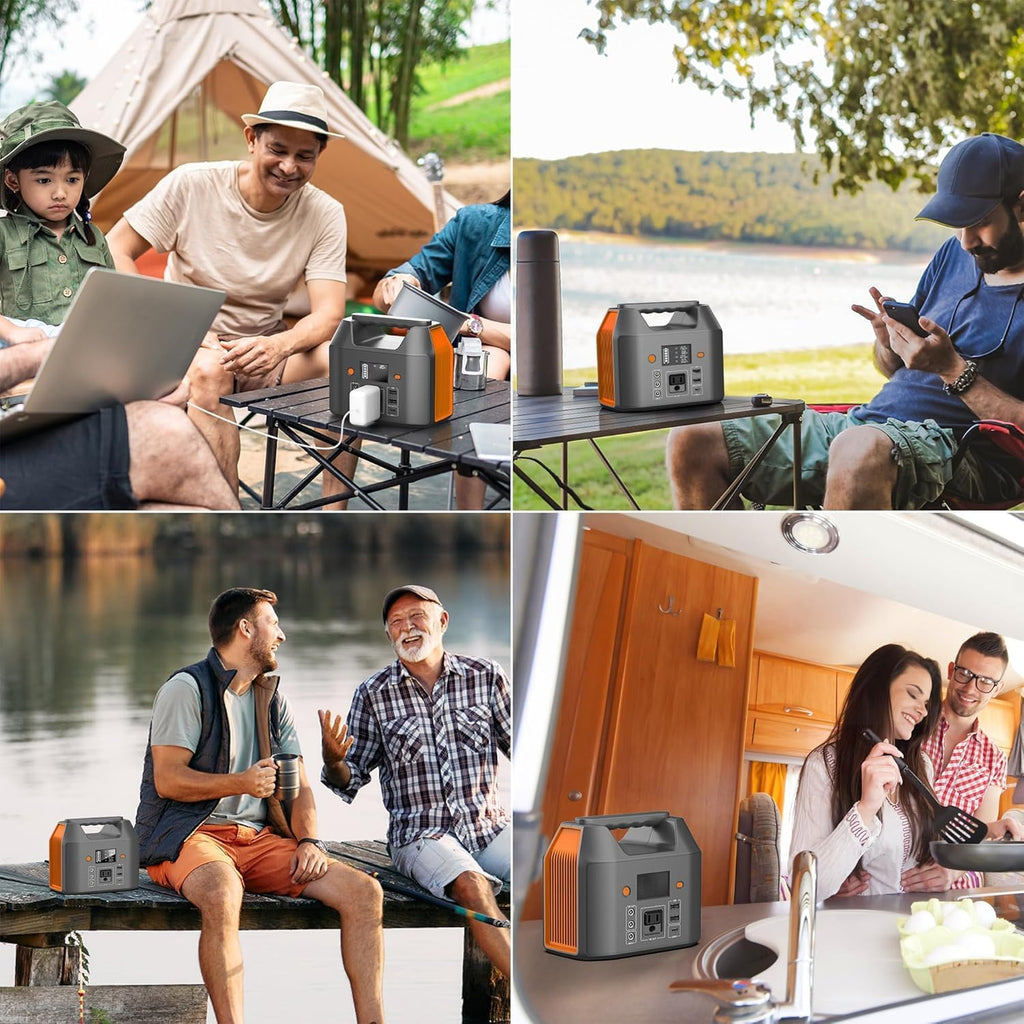 Station d'alimentation compact and portable EnginStar 150 W 155 Wh, générateur solaire 110 V 42 000 mAh, batterie externe avec prise secteur, 6 sorties, lampe LED de secours pour le camping en plein air