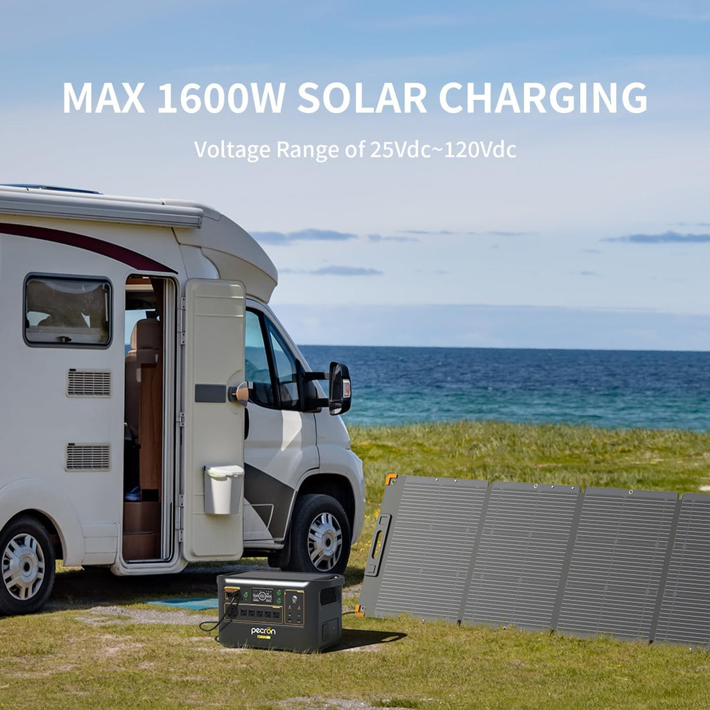 Station d'alimentation compact and portable Pecron F3000LFP, générateur solaire 3072 Wh, batterie LiFePO4 3600 W, alimentation de secours pour la maison, charge rapide, sortie USB-C 100 W, idéale pour le camping et les situations d'urgence en