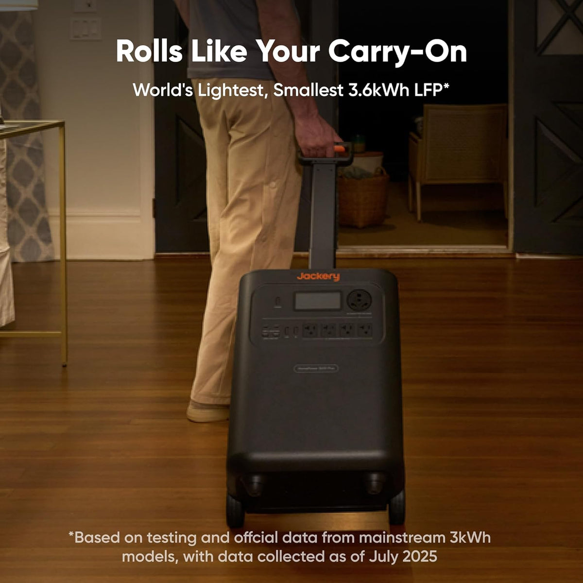 Station d'alimentation compact and portable Jackery HomePower 3600 Plus avec 2 panneaux solaires de 200 W, puissance de sortie CA de 3 600 W, générateur solaire LFP de 3 584 Wh, extensible jusqu'à 21 kWh. Solution de secours indispensable pour la