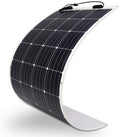 Panneau solaire monocristallin 160 W 12 V extrêmement flexible – Ultra léger, ultra fin, arc jusqu'à 248 degrés, pour camping-cars, bateaux, toits, surfaces irrégulières