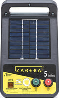 Chargeur de clôture électrique solaire à faible impédance Zareba ESP5M-Z - Électrificateur de clôture électrique solaire de 8 km