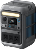 Station d'alimentation compact and portable Anker SOLIX C300, batterie LiFePO4 288 Wh, générateur solaire 300 W (600 W en crête), charge rapide bidirectionnelle 140 W pour le camping, les voyages et les situations d'urgence (panneau solaire en