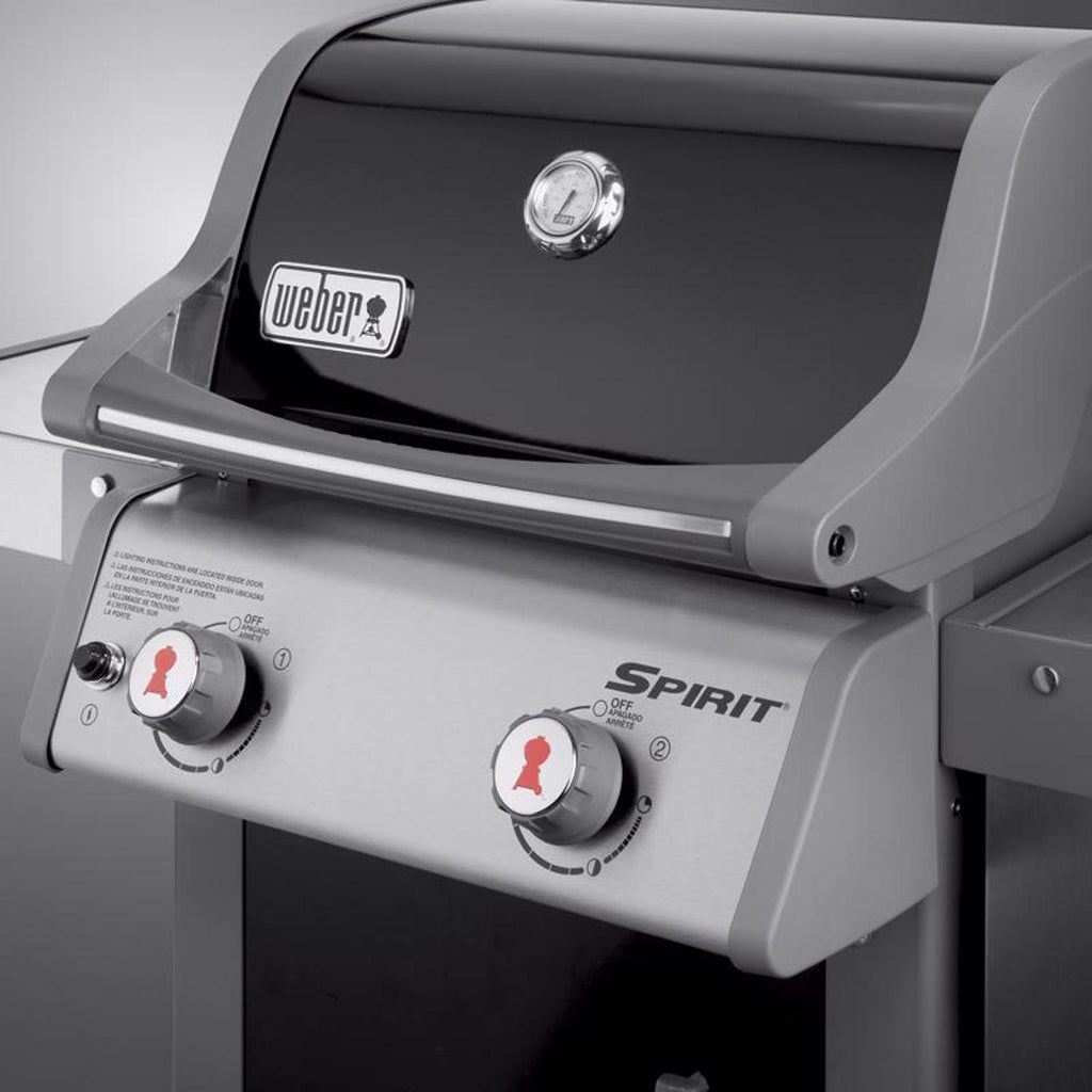 BBQ Weber Spirit E-210 à 2 brûleurs, fonctionnant au propane liquide, noir
