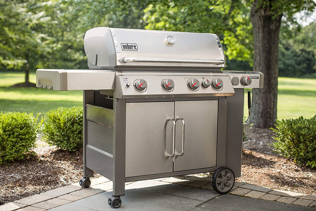 BBQ à gaz propane liquide Weber Genesis II S-435 à 4 brûleurs, acier inoxydable (réf. 62006001)