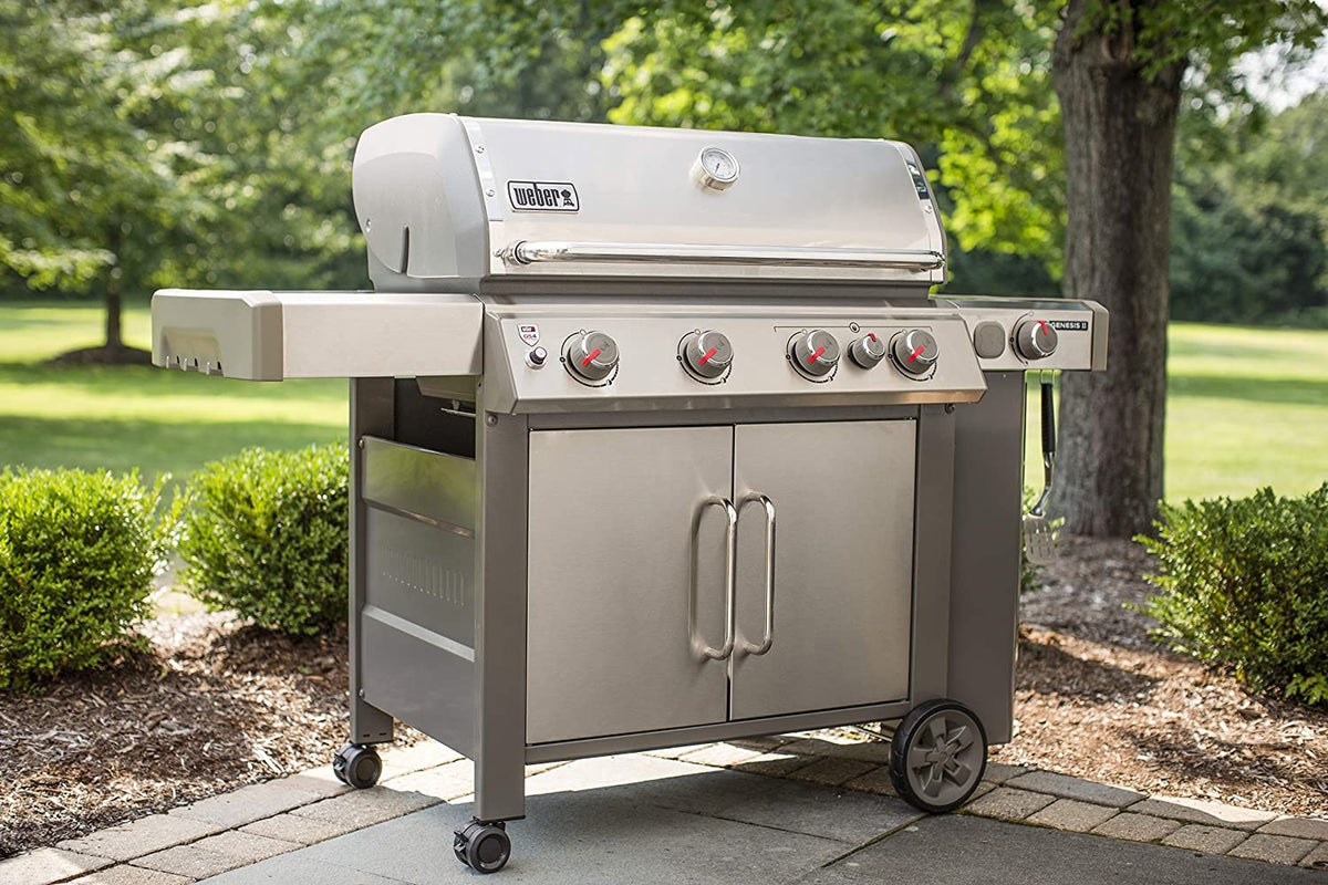 BBQ à gaz propane liquide Weber Genesis II S-435 à 4 brûleurs, acier inoxydable (réf. 62006001)