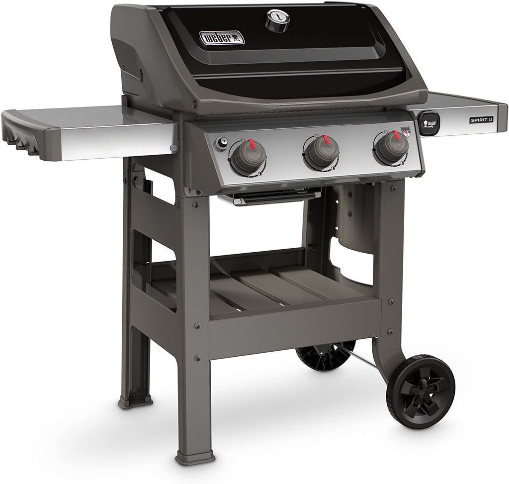 BBQ à gaz propane liquide Weber Spirit II E-310 à 3 brûleurs, noir (réf. 45010001),