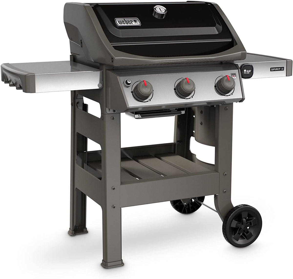 BBQ à gaz propane liquide Weber Spirit II E-310 à 3 brûleurs, noir (réf. 45010001),