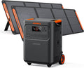 Station d'alimentation compact and portable Jackery HomePower 3600 Plus avec 2 panneaux solaires de 200 W, puissance de sortie CA de 3 600 W, générateur solaire LFP de 3 584 Wh, extensible jusqu'à 21 kWh. Solution de secours indispensable pour la