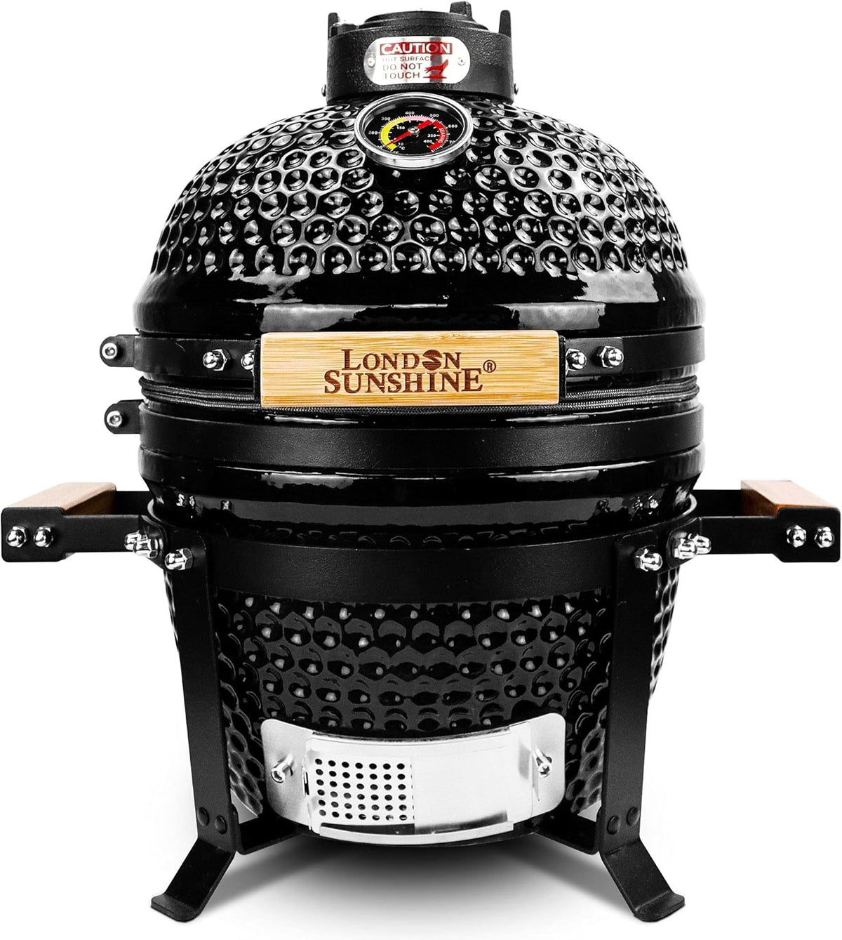 BBQ Kamodo en céramique de 13 pouces au charbon de bois - rouge (noir)