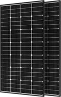 Panneau solaire bifacial JJN 400 W, 16BB, type N, 2 unités, 200 W, 12 V, rendement élevé (25 %), module solaire monocristallin pour camping-car, maison, ferme, caravane, bateau, système solaire hors réseau