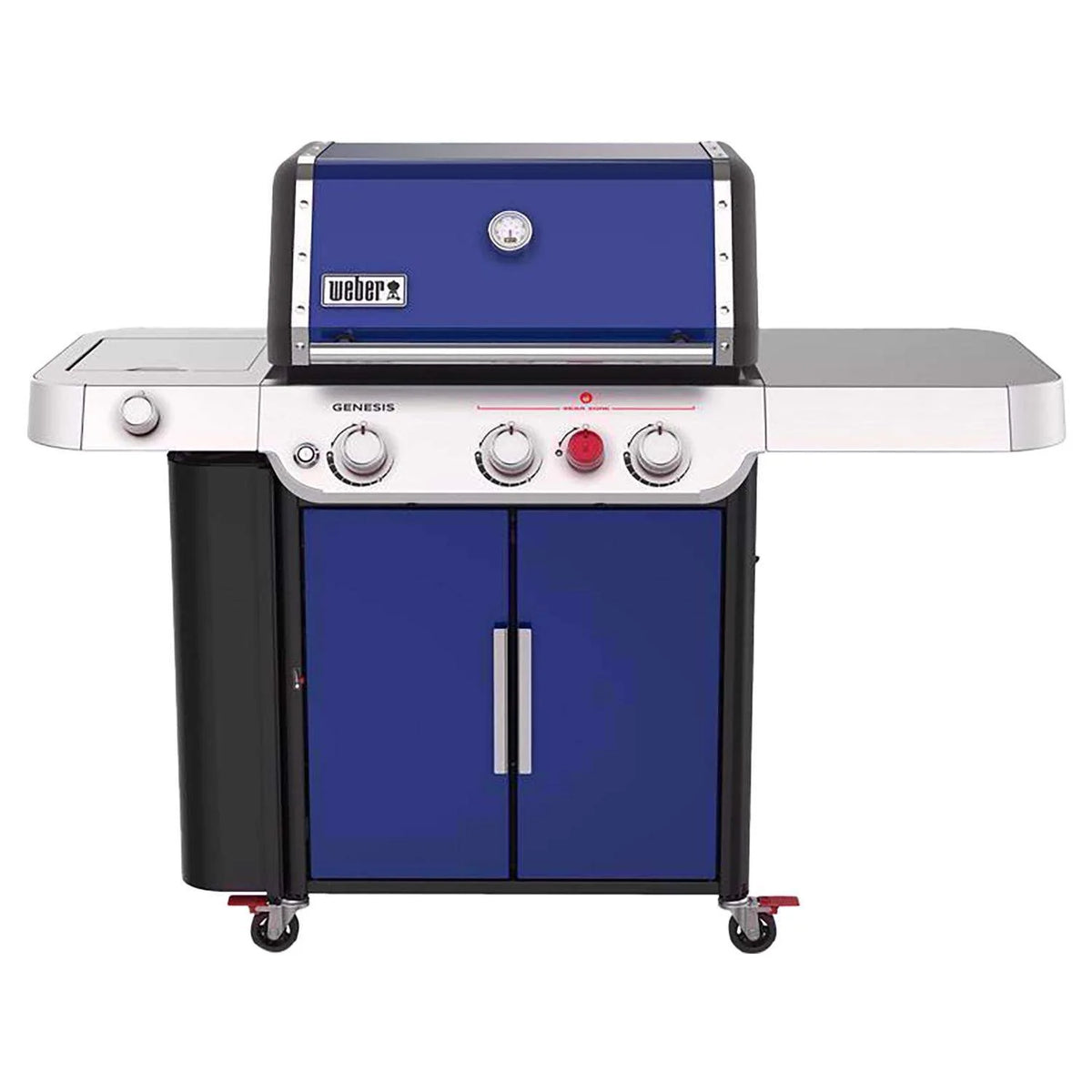 BBQ au propane liquide Genesis E-335 à 3 brûleurs, bleu océan profond