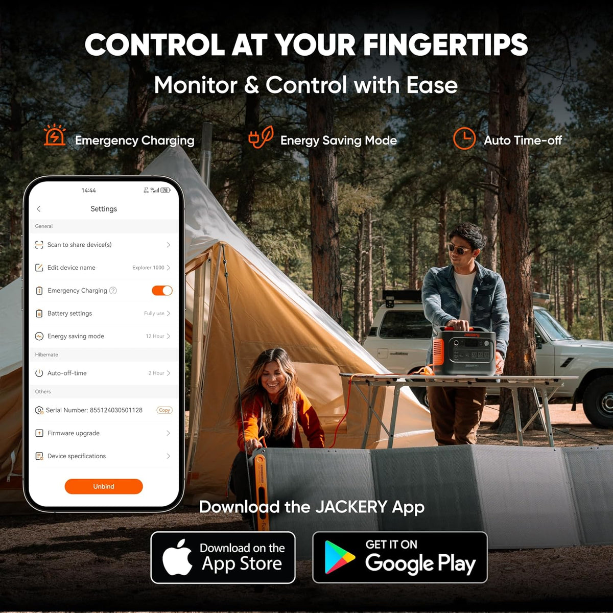 Station d'alimentation compact and portable Jackery Explorer 1000 v2 (Nouveauté 2024) Batterie LiFePO4 1070 Wh Sortie CA 1500 W / USB-C 100 W Charge rapide 1 h Générateur solaire pour le camping, la vie hors réseau, les camping-cars et les