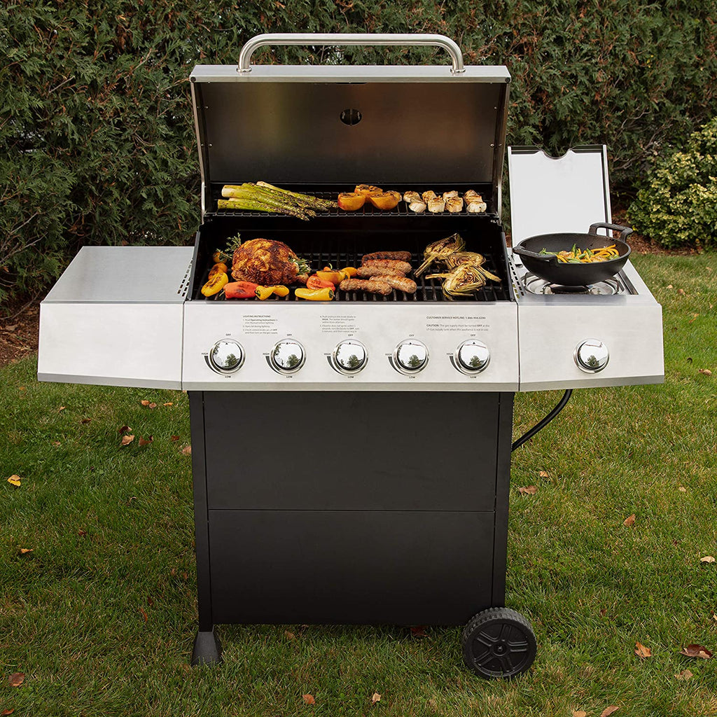 Gril à gaz à cinq brûleurs latéraux Cuisinart CGG-8500