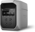 Centrale électrique compact and portable EF ECOFLOW DELTA 3 Max Plus avec batterie LiFePO4 2048 Wh et générateur solaire (panneau solaire en option). Puissance maximale de 3000 W. Recharge rapide de 0 à 80 % en 64 minutes. Solution fiable pour la