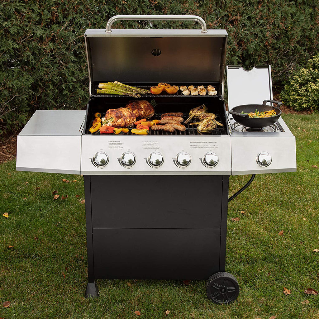 Gril à gaz à cinq brûleurs latéraux Cuisinart CGG-8500