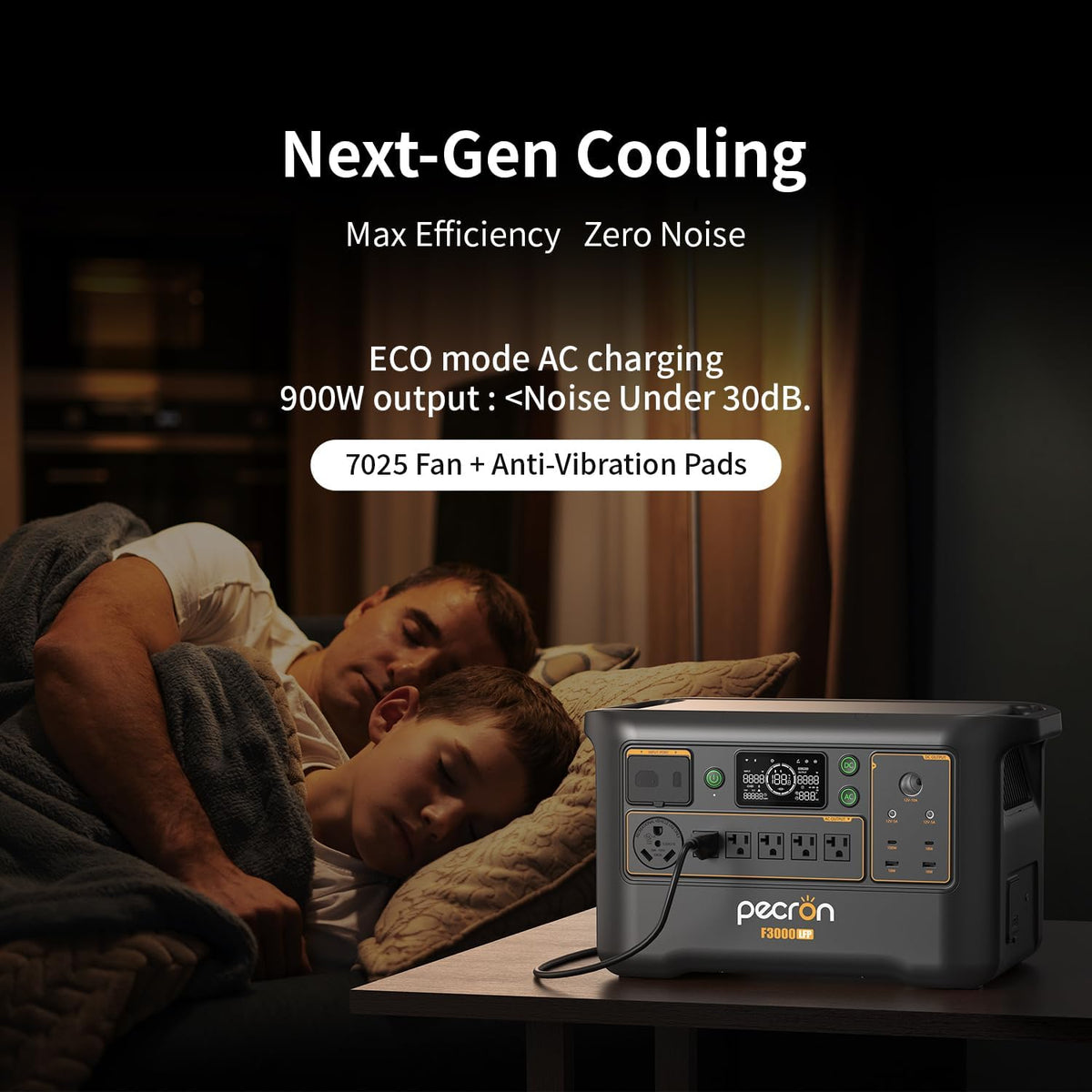 Station d'alimentation compact and portable Pecron F3000LFP, générateur solaire 3072 Wh, batterie LiFePO4 3600 W, alimentation de secours pour la maison, charge rapide, sortie USB-C 100 W, idéale pour le camping et les situations d'urgence en