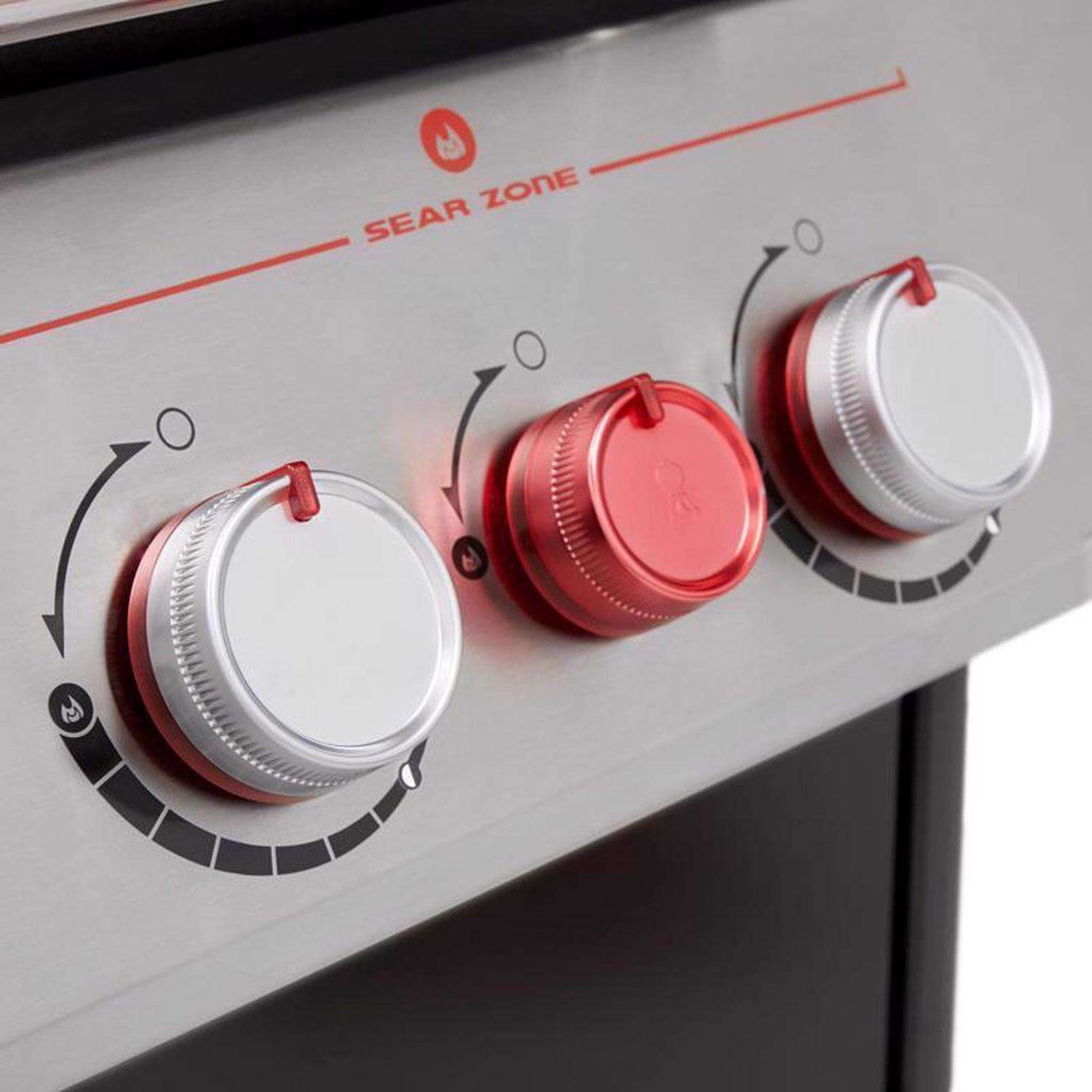BBQ Weber Genesis E-335 à 3 brûleurs, fonctionnant au propane liquide, bleu océan profond