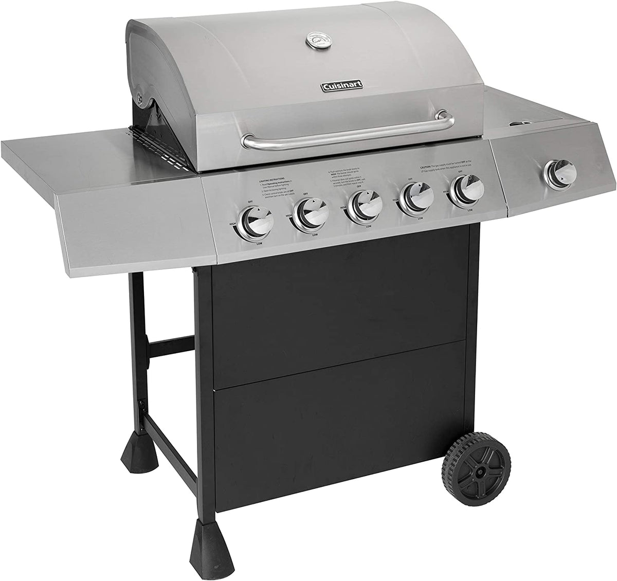 Gril à gaz à cinq brûleurs latéraux Cuisinart CGG-8500