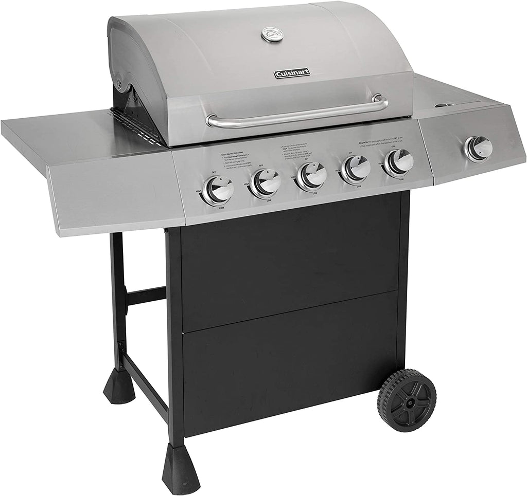 Gril à gaz à cinq brûleurs latéraux Cuisinart CGG-8500
