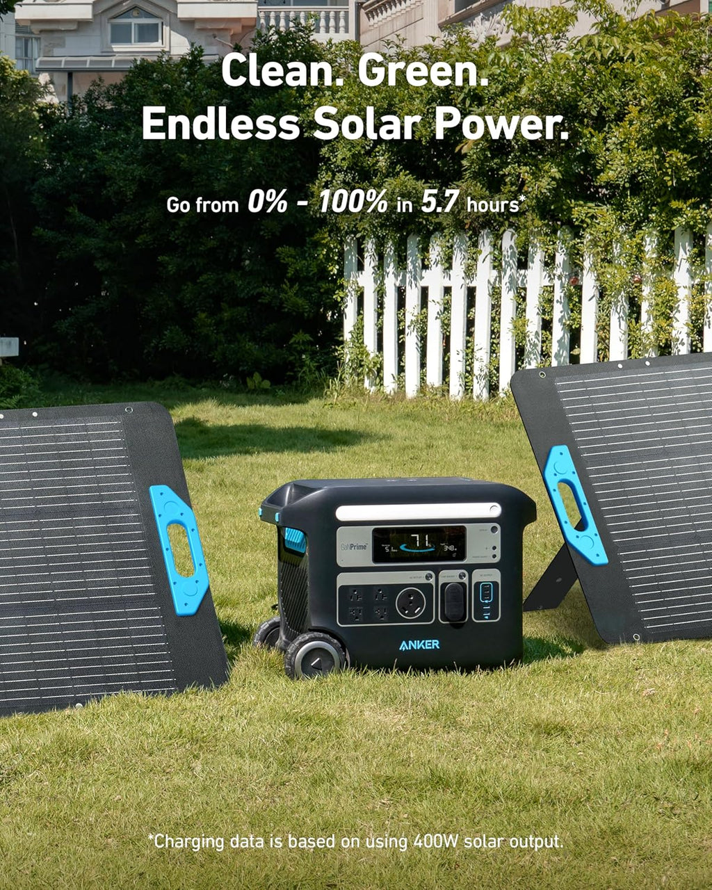 Centrale électrique compact and portable Anker SOLIX F2000 PowerHouse 767 2400W, générateur solaire à batterie GaNPrime pour usage domestique, centrale électrique LiFePO4 pour le camping et les véhicules de loisirs (panneau solaire en option)