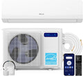 Climatiseur split DELLA Serena Series 12 000 BTU, Energy Star 22 SEER2 115 V, système de climatisation sans conduit à pompe à chaleur Inverter de 1 tonne pour pièces jusqu'à 51 m², compatible Wi-Fi et Alexa, préchargé, kit d'installation de 5 m.