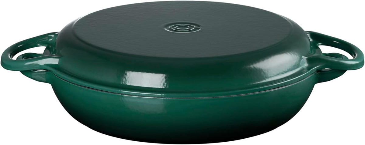 Cocotte multifonction Le Creuset en fonte émaillée avec couvercle BBQ grill, 3,5 l, Artichaut