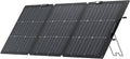 Panneau solaire compact and portable EF ECOFLOW 160 W pour station d'alimentation, chargeur solaire pliable avec support réglable, étanche IP68, idéal pour le camping, les camping-cars et les systèmes hors réseau.