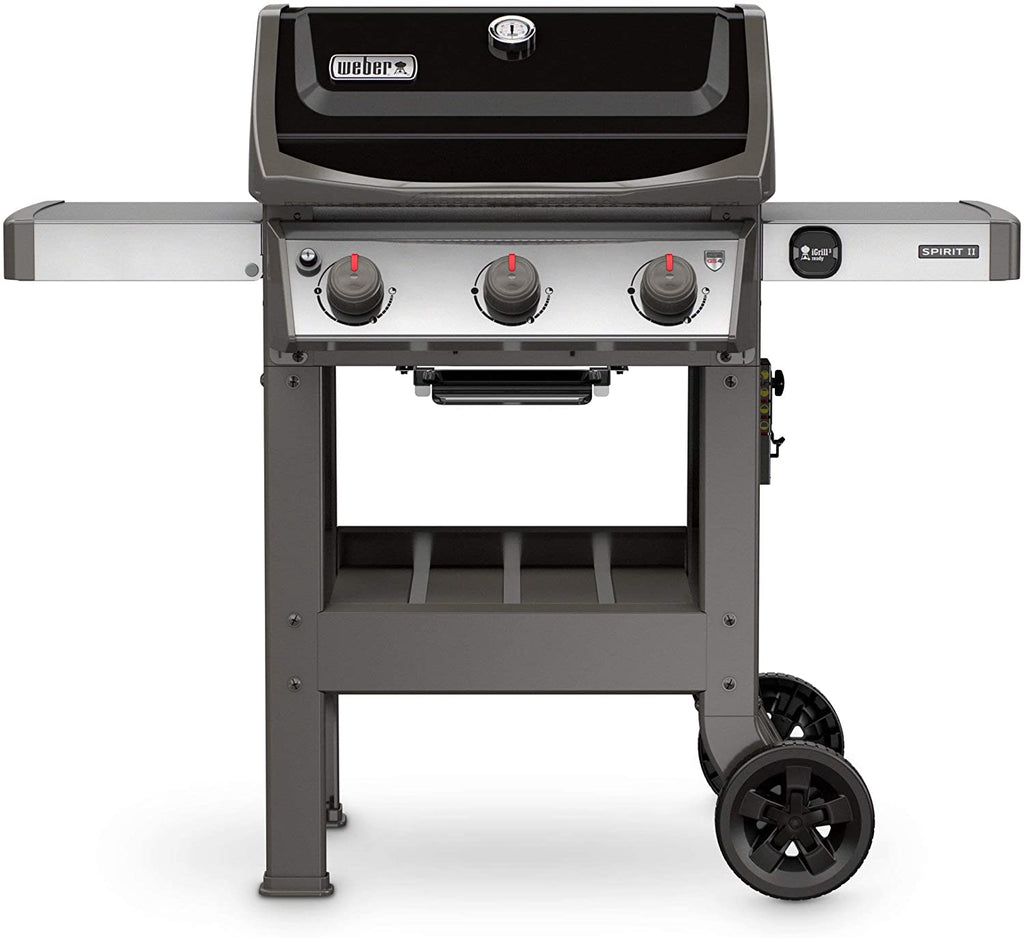 BBQ à gaz propane liquide Weber Spirit II E-310 à 3 brûleurs, noir (réf. 45010001),