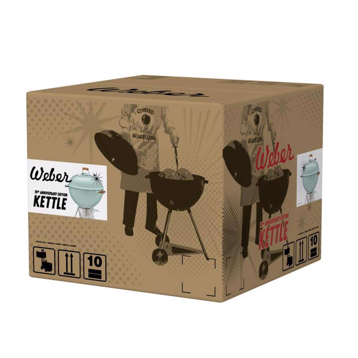 BBQ au charbon de bois Weber 22 pouces Rock N Roll Bleu