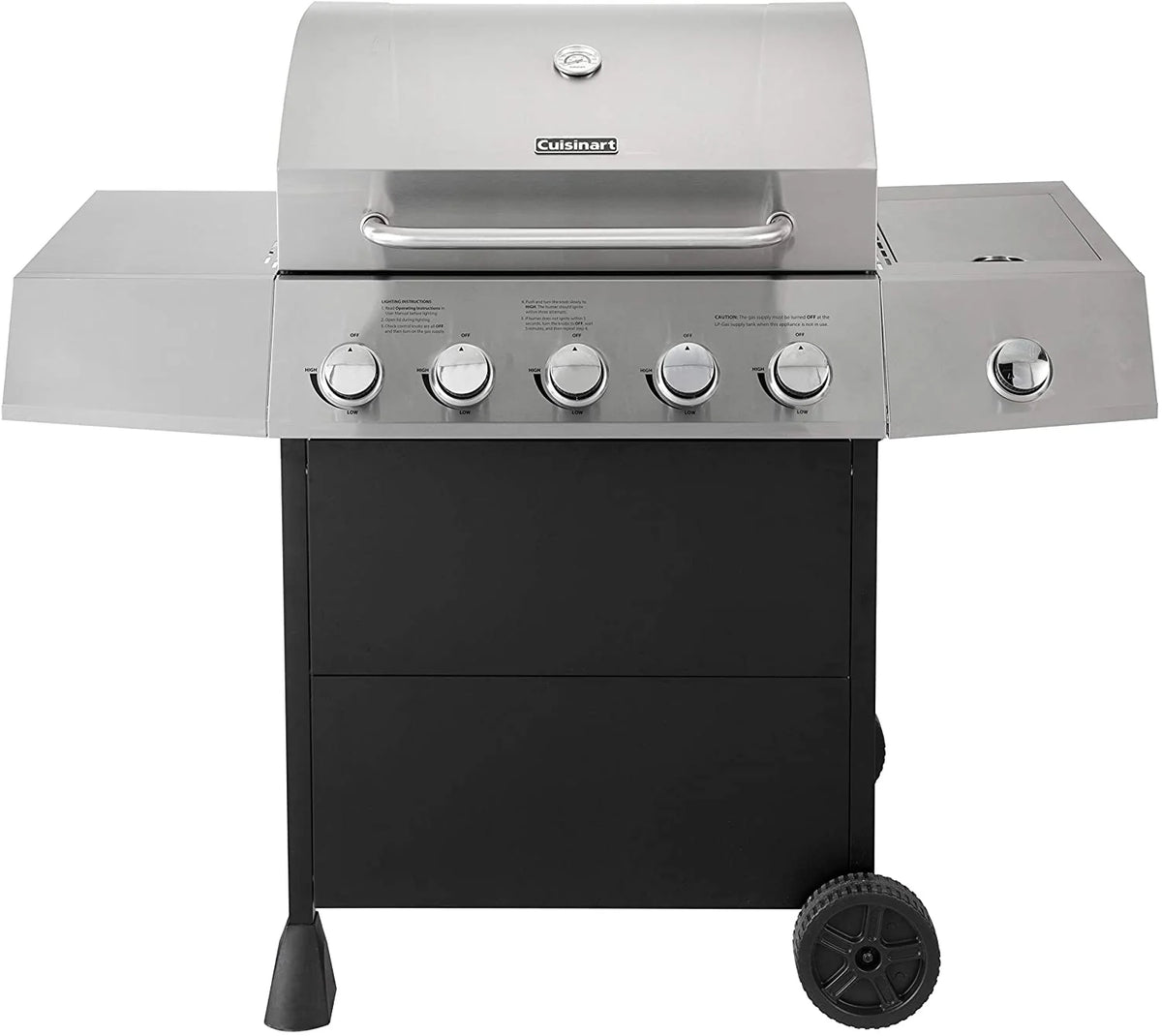 Gril à gaz à cinq brûleurs latéraux Cuisinart CGG-8500