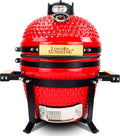 BBQ Kamodo en céramique de 33 cm (13 pouces) avec charbon de bois - rouge