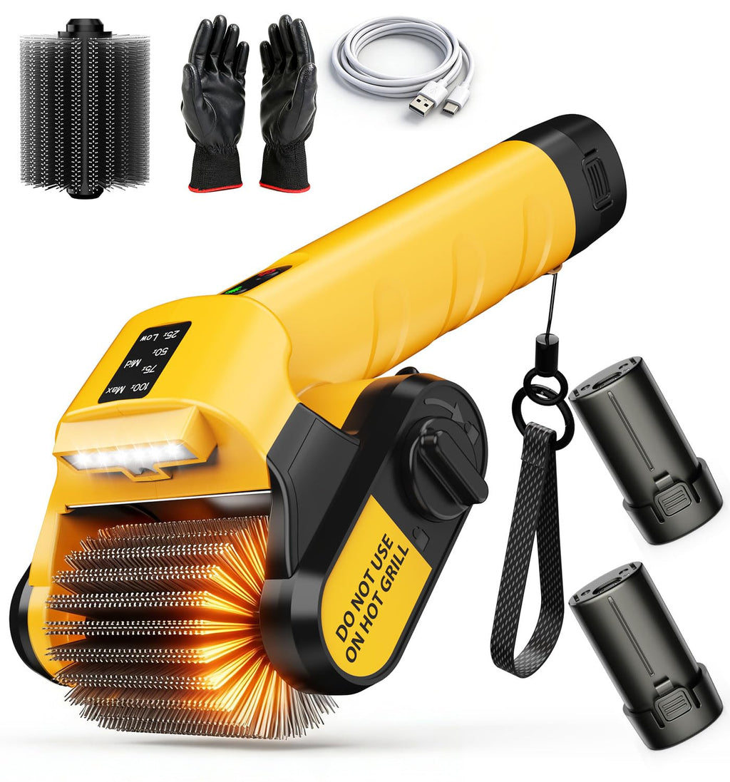 Brosse rotative électrique pour BBQ QIMEDO 5000 mAh - 800 tr/min sans fil