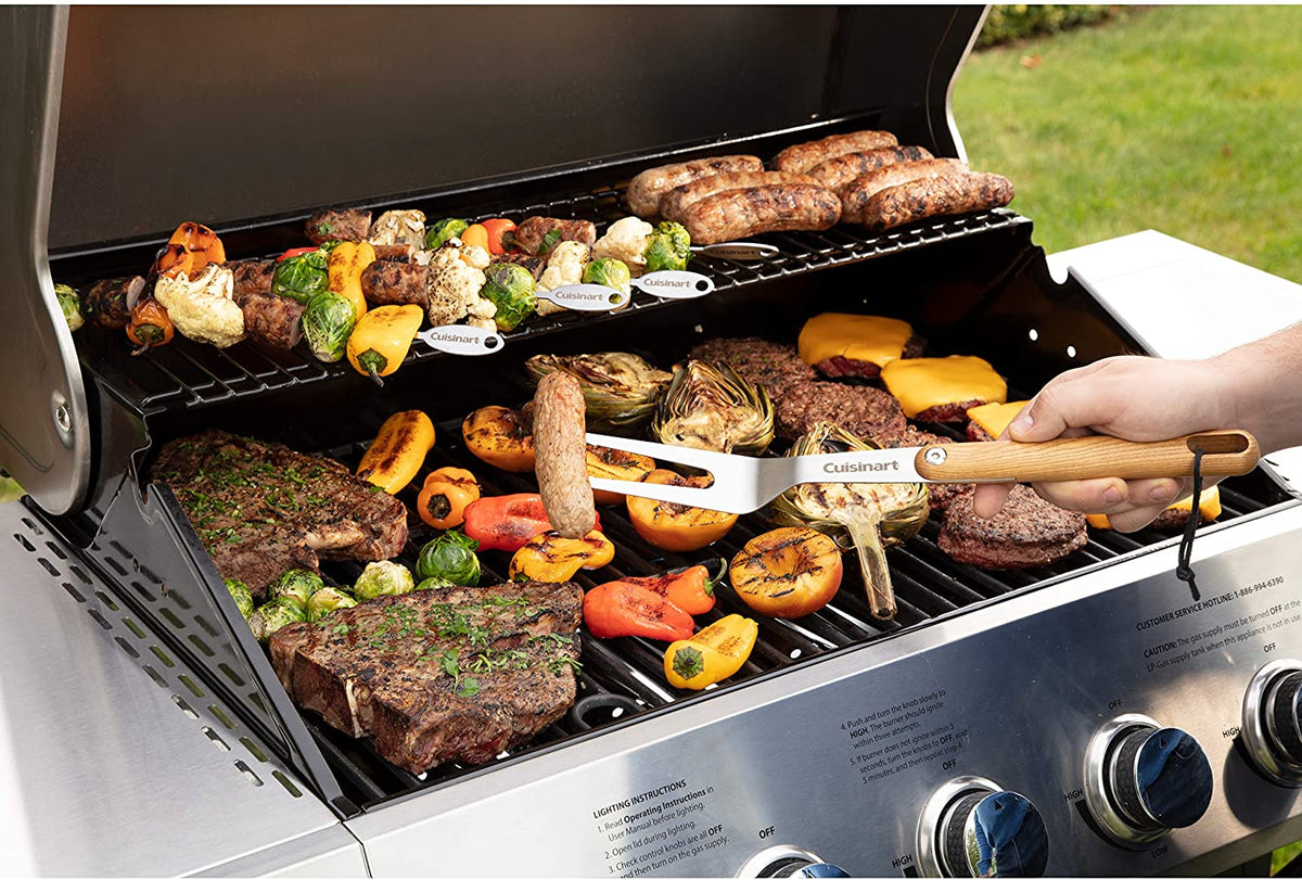 Gril à gaz à cinq brûleurs latéraux Cuisinart CGG-8500