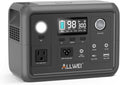 Station d'alimentation compact and portable ALLWEI 300 W (600 W en crête) améliorée, batterie LiFePO4 de 256 Wh, générateur solaire avec 6 ports de sortie, alimentation de secours pour le camping, les voyages, les pannes de courant et l'utilisation