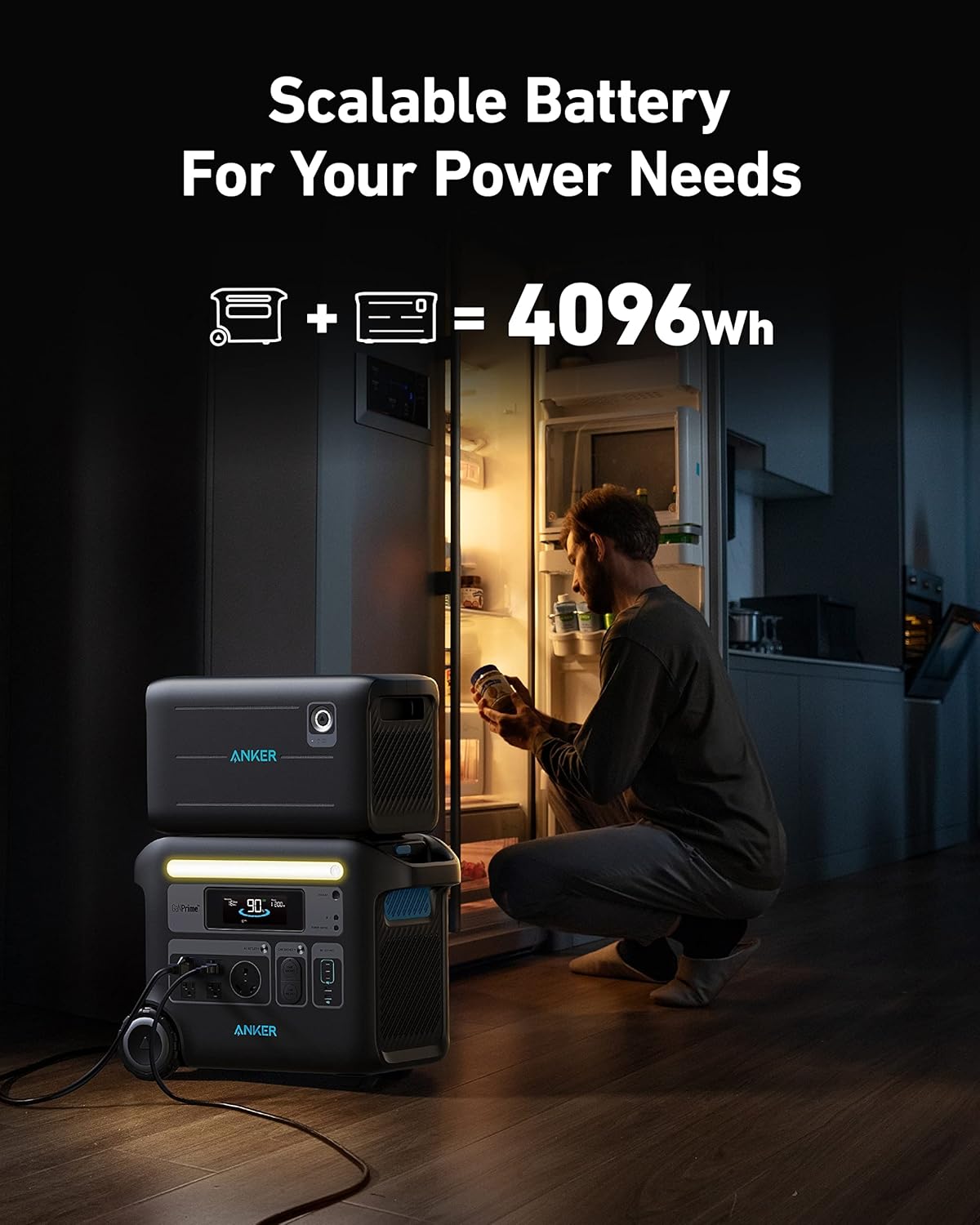 Centrale électrique compact and portable Anker SOLIX F2000 PowerHouse 767 2400W, générateur solaire à batterie GaNPrime pour usage domestique, centrale électrique LiFePO4 pour le camping et les véhicules de loisirs (panneau solaire en option)