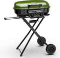BBQ à gaz propane Brand-Man, BBQ portable sur pied avec chariot pliable et allumage par bouton-poussoir, idéal pour le camping, les pique-niques, les barbecues, la terrasse et plus encore.