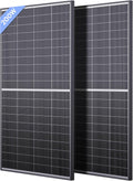 Panneau solaire bifacial de type N 16BB 400 W (2 pièces) - 200 W - 12 V - 25 % de rendement - Conception anti-ombrage à double module parallèle pour camping-cars, fourgons, bateaux, maisons, toitures et systèmes hors réseau (lot de 2, 200 W)