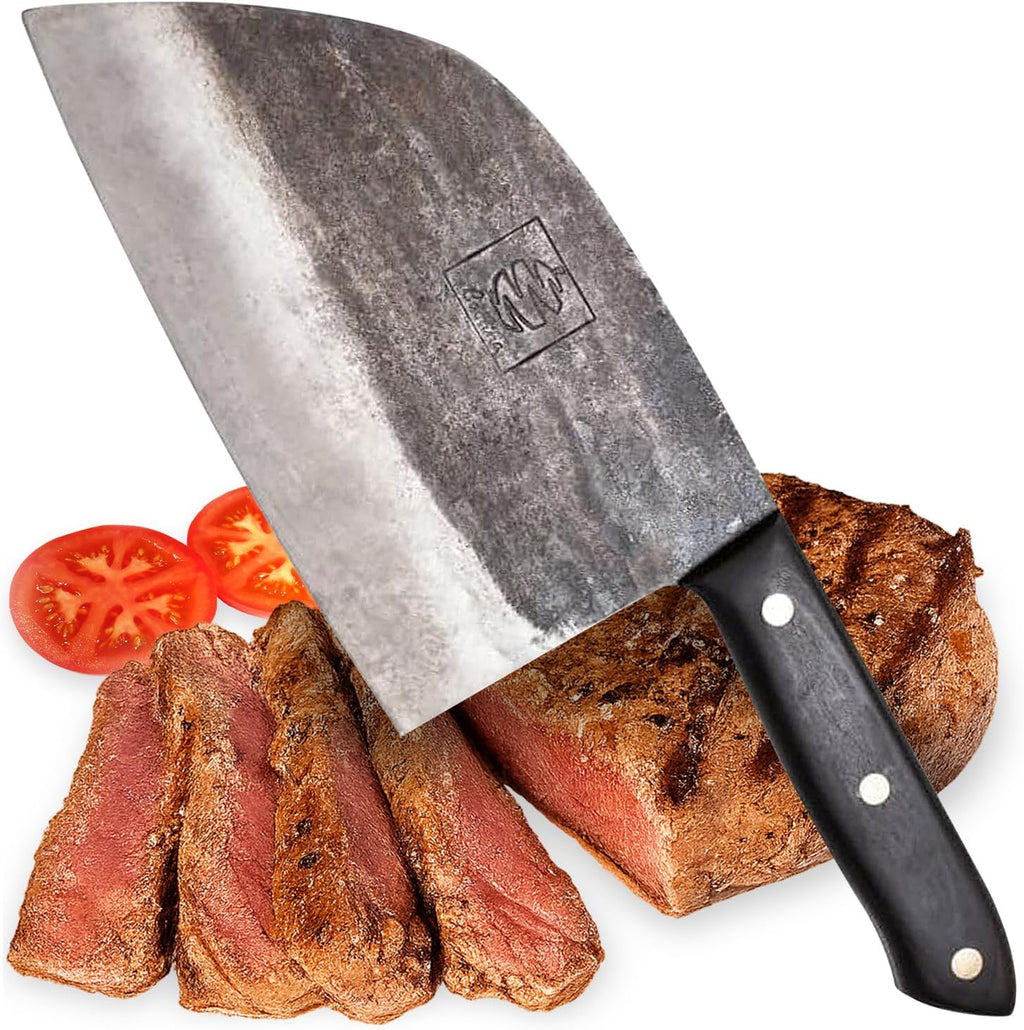 Couteau COOLINA Promaja – Couteau à découper, à griller, à viande, à trancher, couteau de boucher et de chef – Outil de cuisine indispensable