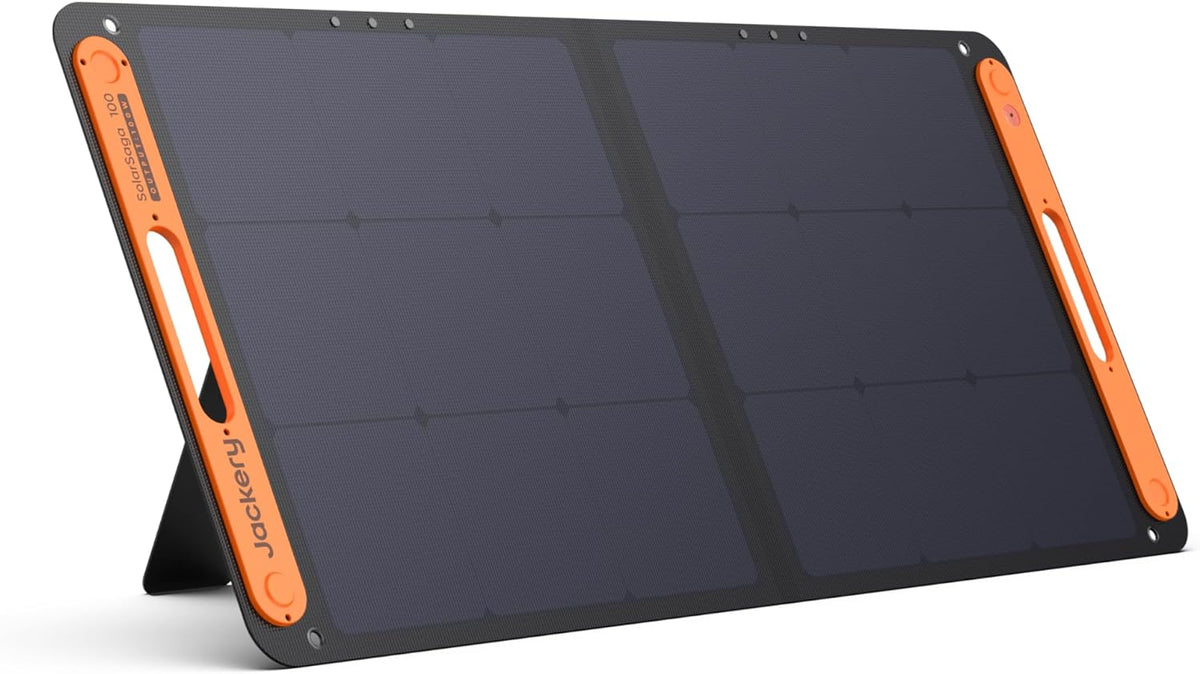 Panneau solaire compact and portable 100 W pour station d'alimentation Explorer 240/300/500/1000/1500, chargeur solaire pliable US Solar Cell avec sorties USB pour téléphones (ne peut pas charger Explorer 440/ PowerPro) (24.02)