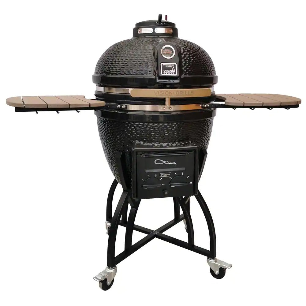 BBQ Kamado Pro en céramique à charbon de bois de 56 cm (22 po) avec couvercle