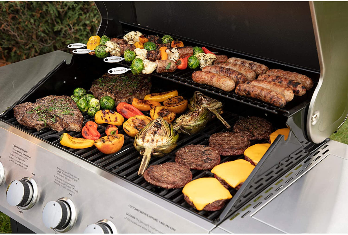 Gril à gaz à cinq brûleurs latéraux Cuisinart CGG-8500