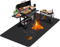 Tapis de protection pour BBQ extérieur 90 x 52 pouces, ignifugé et imperméable