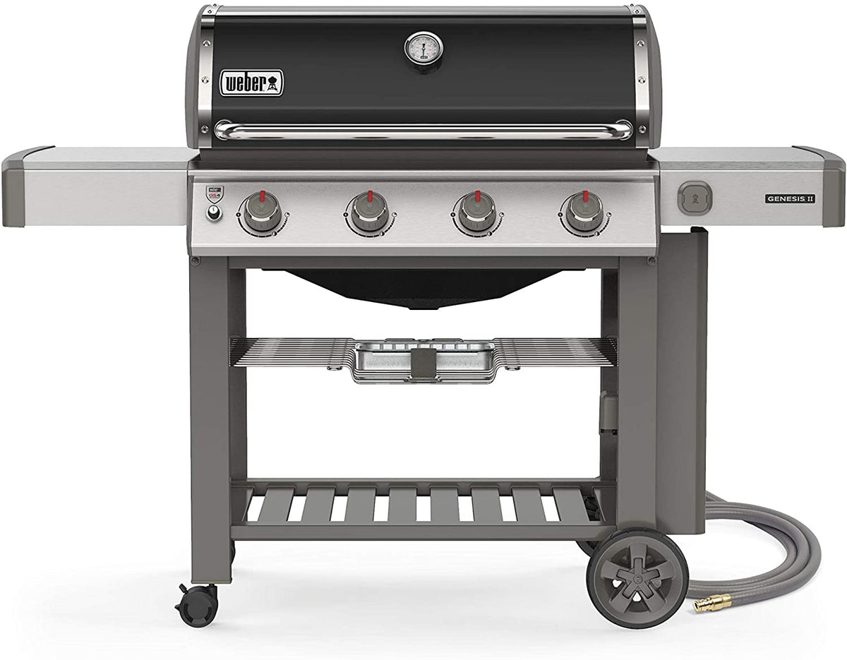 BBQ à gaz naturel Weber Genesis II E-410, noir (réf. 67011001)