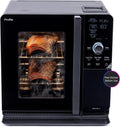 Fumoir à granulés intelligent d'intérieur, avec filtration active de la fumée, 5 réglages de fumée, connecté en Wi-Fi, électrique, appareil de BBQ de comptoir, noir