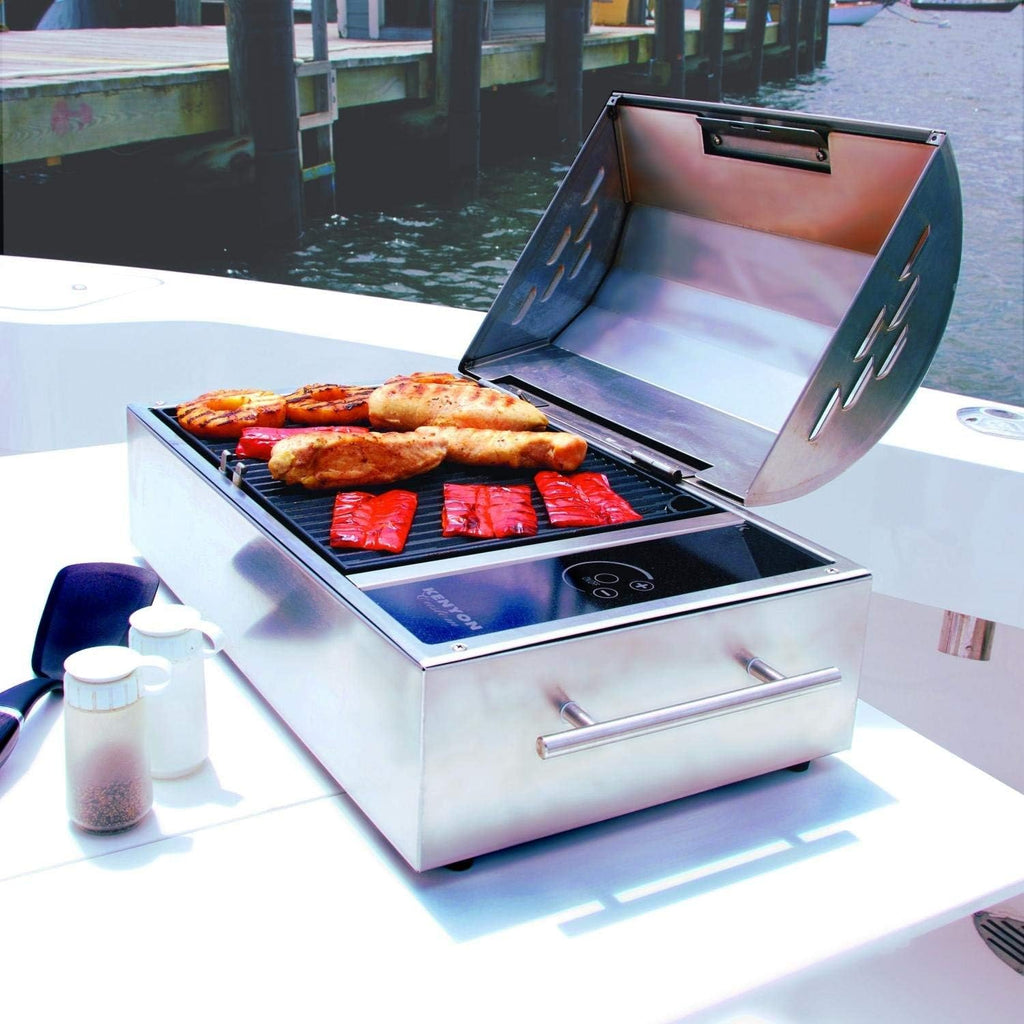 BBQ Grill électrique portable en acier inoxydable Kenyon B70082 Floridian All Seasons, 120 V